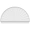 Ekena Millwork Half Round Sunburst Architectural Grade PVC Combination Pediment, 70"W x 41-3/4"H x 2-3/4"P PEDPC070X420HRO01 - alternate 5